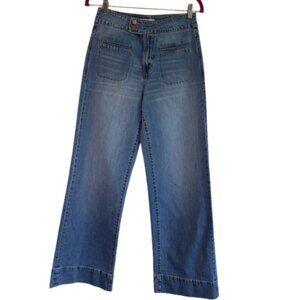 HABITUAL High rise Wide Leg Sailor Pants Jeans Size 6 / 28